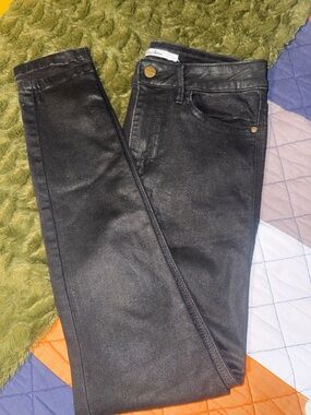Sam Edelman Black Coated Skinny Jeans